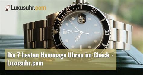 Die 7 besten Hommage Uhren im Check 